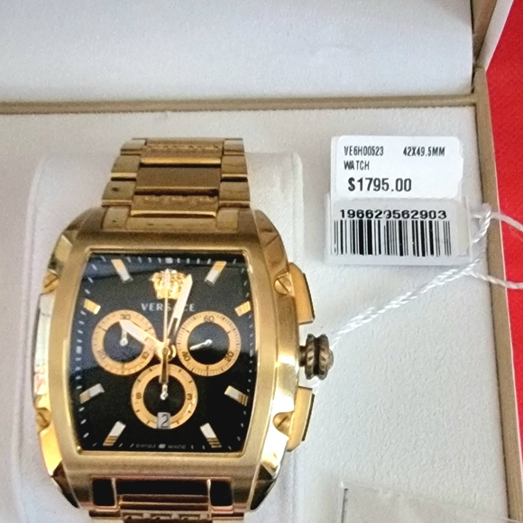 Authentic Versace Gold and Black Men's Watch